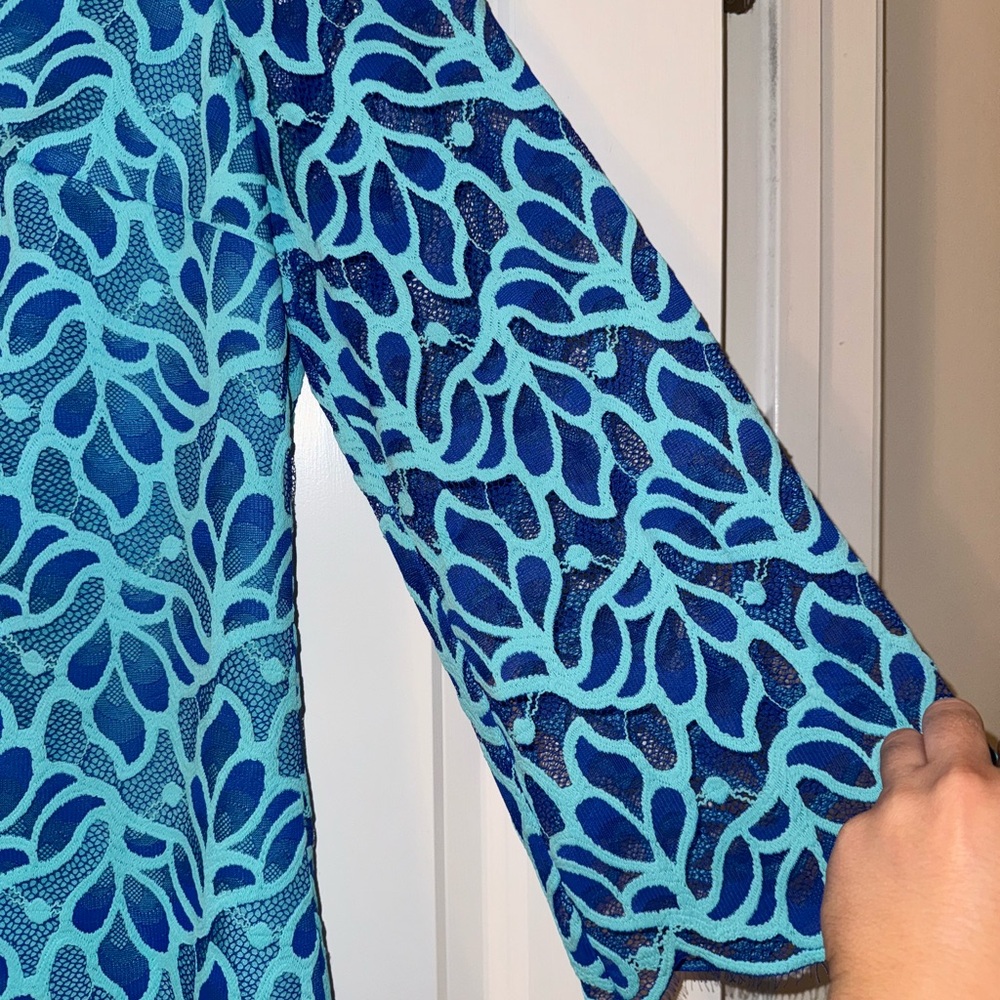 Lilly Pulitzer Turquoise and Royal Blue Dress